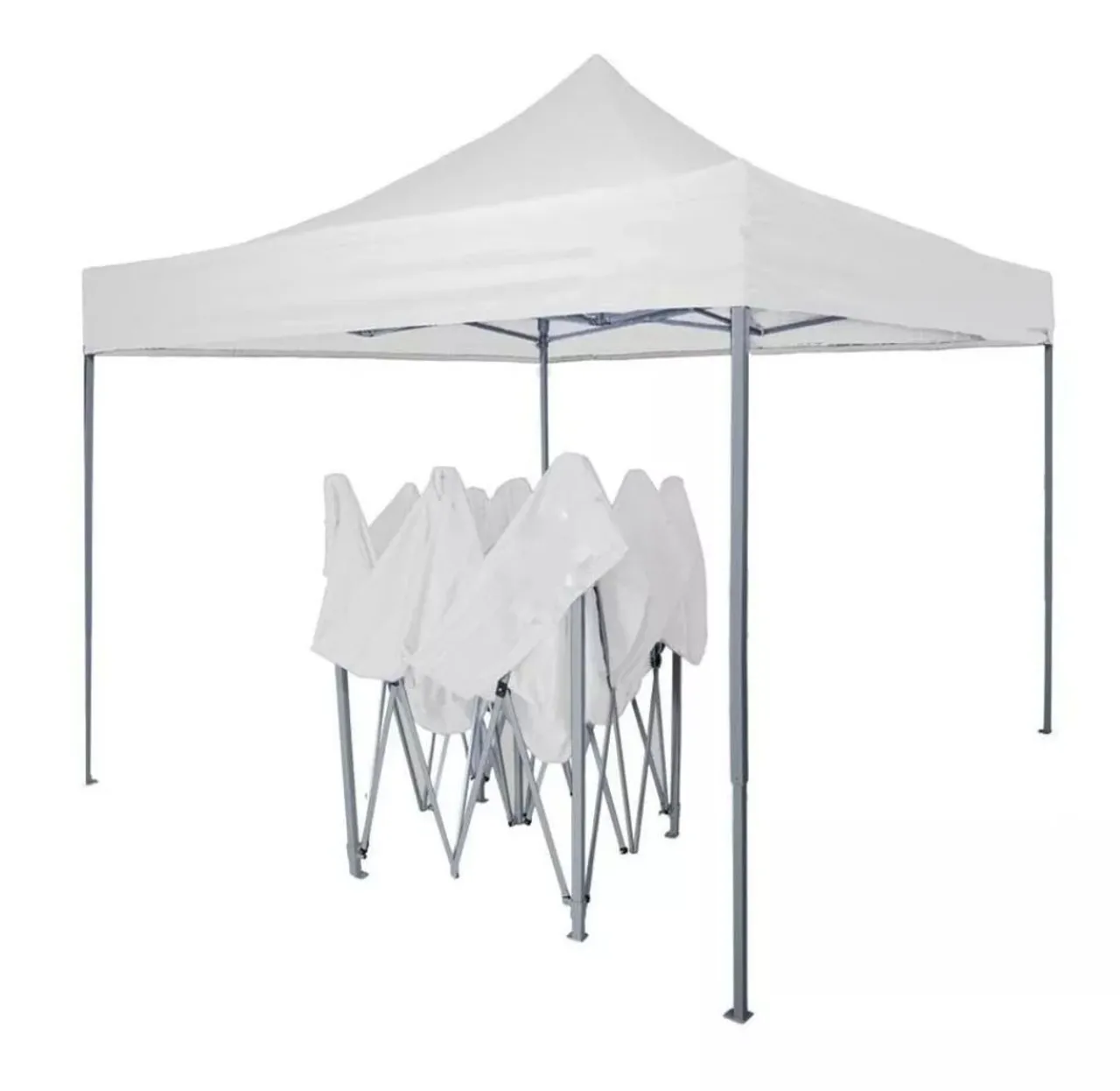 Gazebo Dobrável Branco 3x3 Metros - Novo