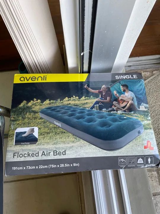 Colchão de Ar Flocked para Camping - Avelni