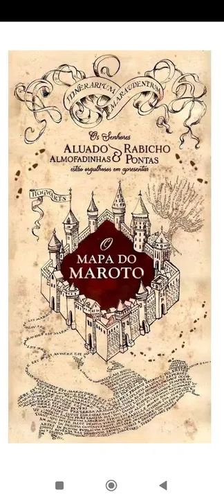 Toalha de Praia Mapa do Maroto - Harry Potter