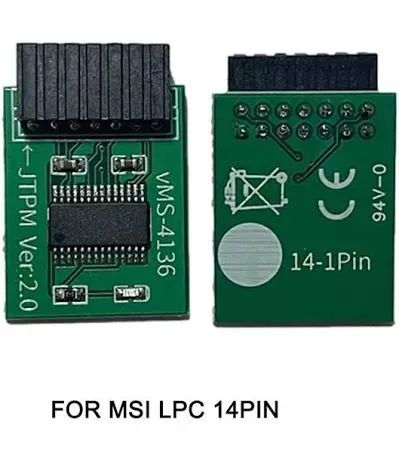  Módulo TPM 2.0 14 Pinos LPC - Compatível MSI / Xeon / X99 