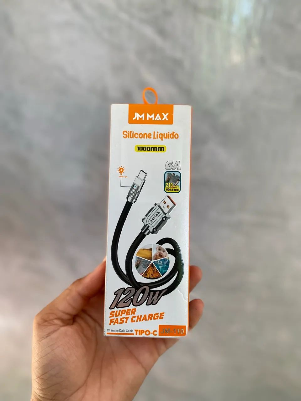 Cabo tipo c USB reforçado- ENTREGA A DOMICÍLIO 