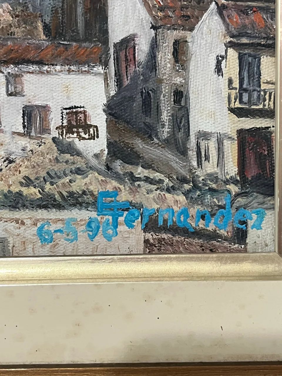 Quadro original - Castelo em Vila Espanhola - Foto 3