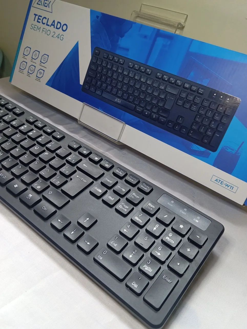 Teclado Sem Fio 2.4G AITEK ATE-W11 - Foto 4