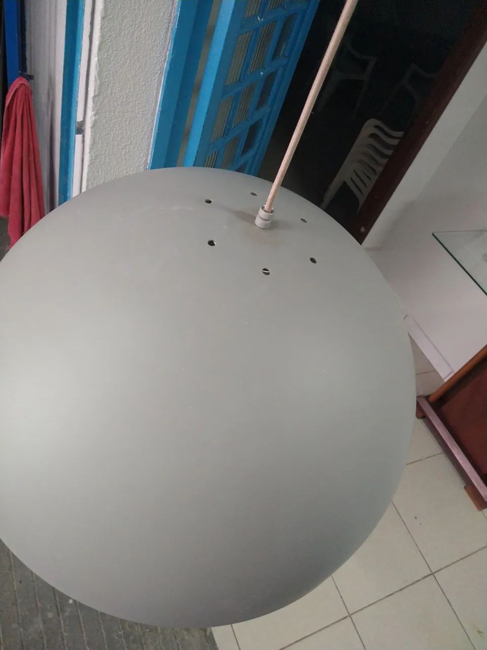 Luminária de teto em cúpula branca - Foto 3