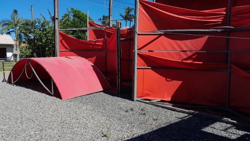 Vendo toldo para túnel tipo meia lua - Vários tamanhos. - Foto 4