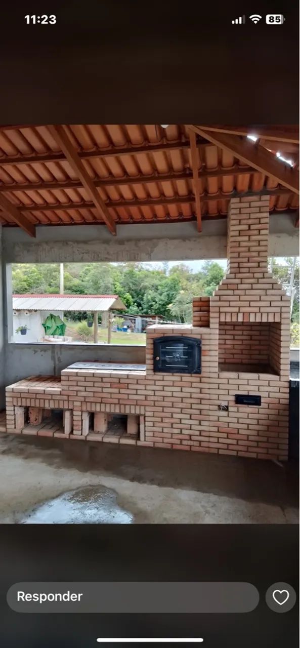 Churrasqueira e forno de tijolo sob medida - Foto 5