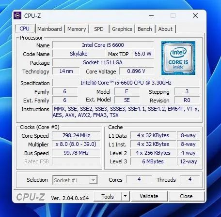 Processador Intel Core i5 6600 lga1151 3,90ghz