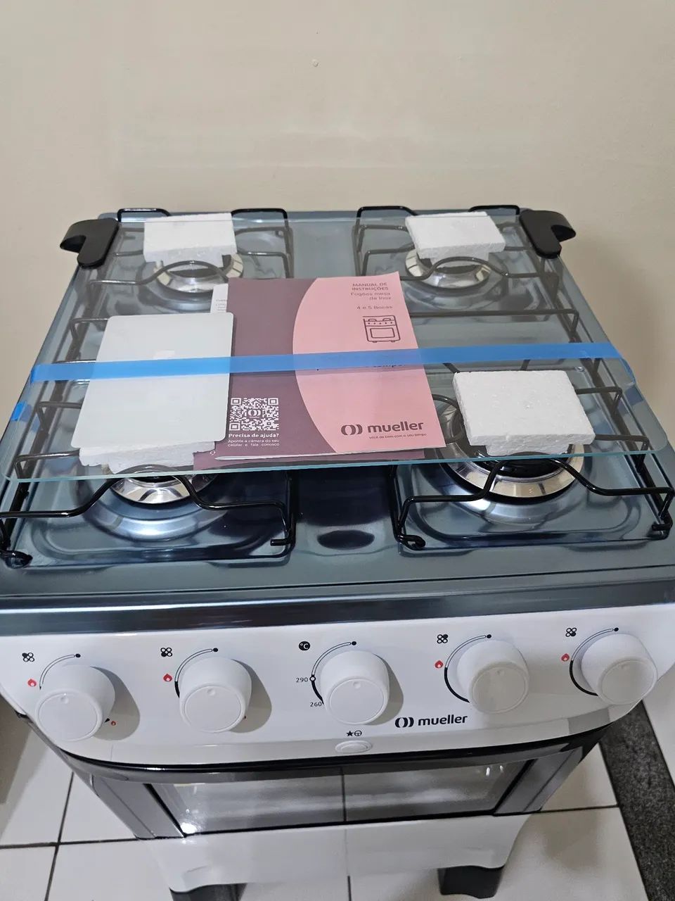 Fogão Mueller 4 bocas com Acendimento Automático  - Foto 3