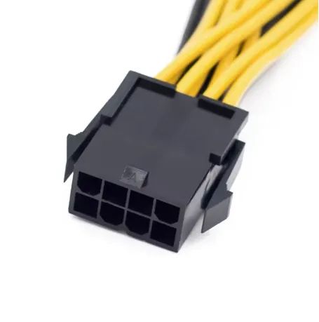 Cabo Adaptador PCI-e 8 Pinos Macho para 2x PCI-e (4+4) 8 Pinos para GPU - 20cm - Foto 2