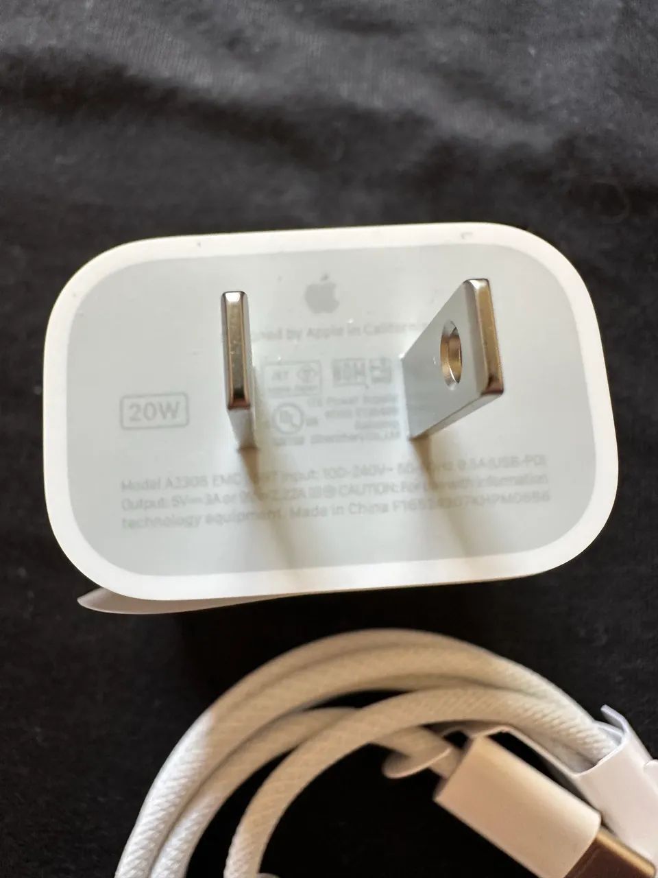 Carregador + cabo original IPhone APPLE 