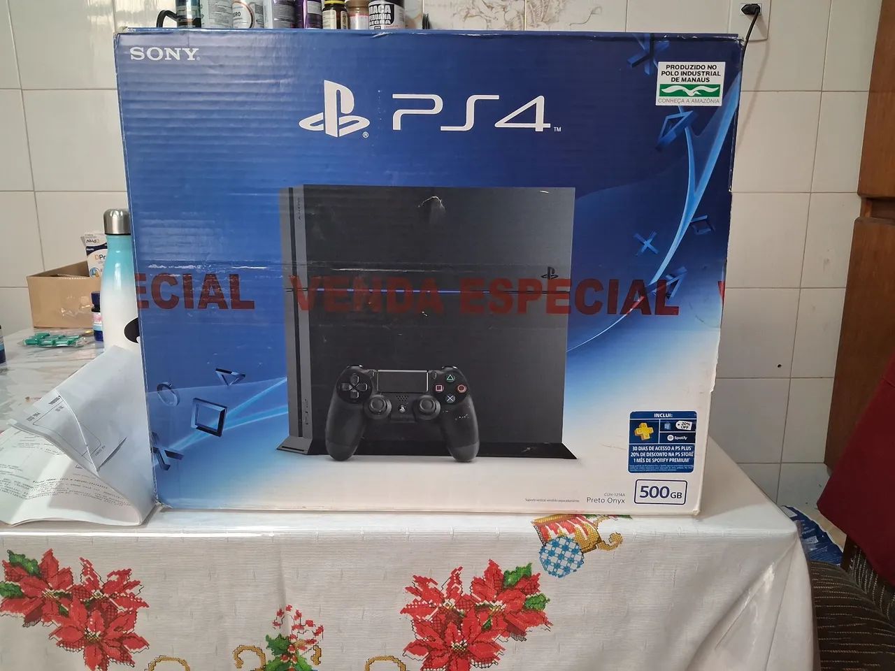 Ps 4 Fat na caixa nunca foi aberto! + 10 Jogos originais 