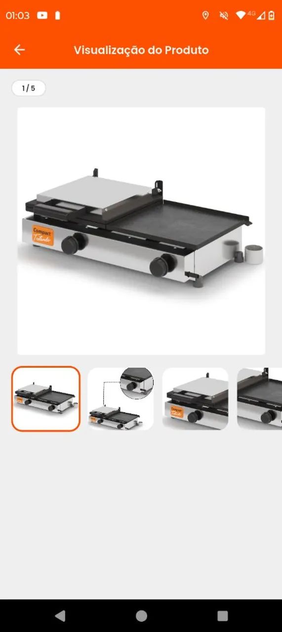 Chapa com prensa tostado  - Foto 3