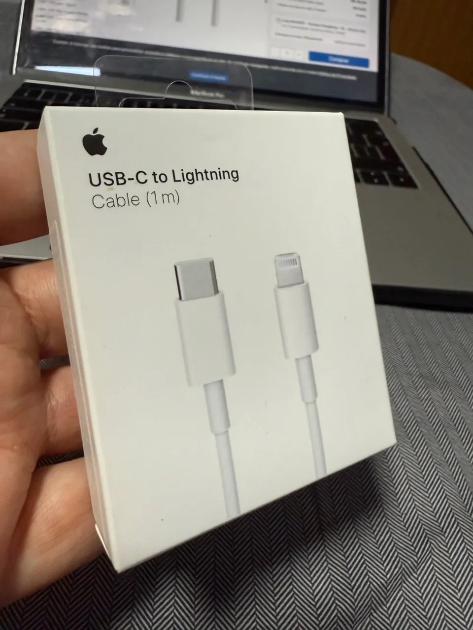 Cabo USB C para Lightning, Certificado Apple, 1m, Branco, App-tech - PT 1 UN (ORIGINAL)