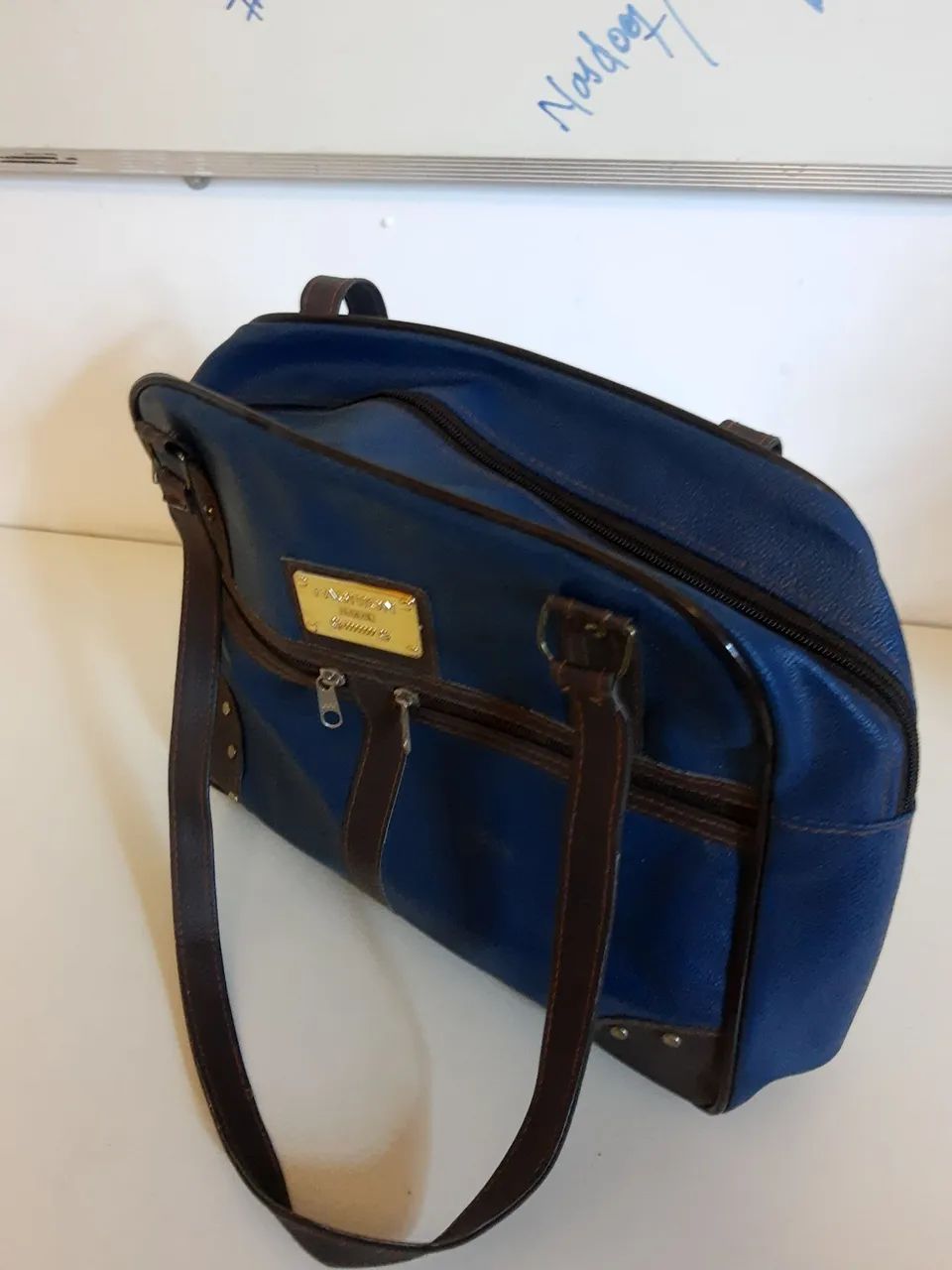 Bolsa Azul de Ombro