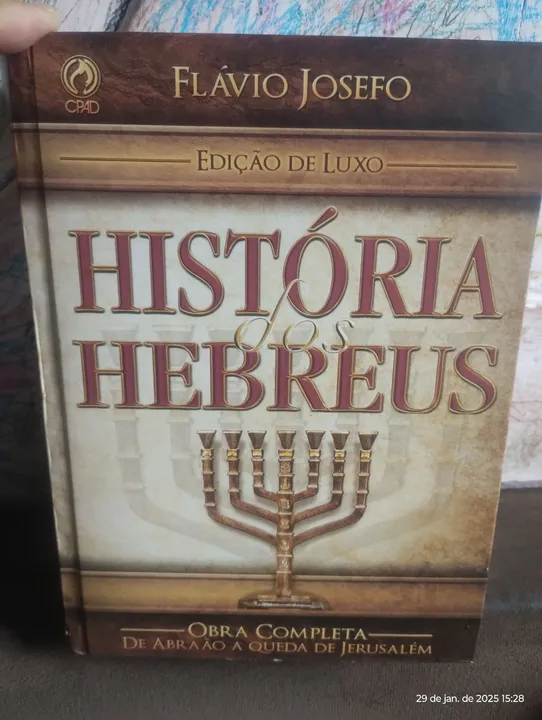 História dos Hebreus - Flávio Josefo - Edição de Luxo