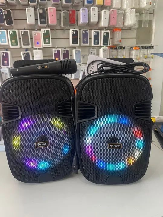 Caixa de Som Bluetooth com Luzes LED - YEPP
