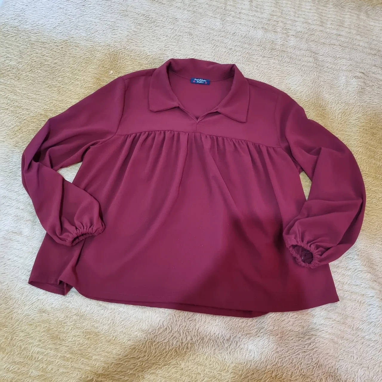 Blusa bata vermelha plus sise