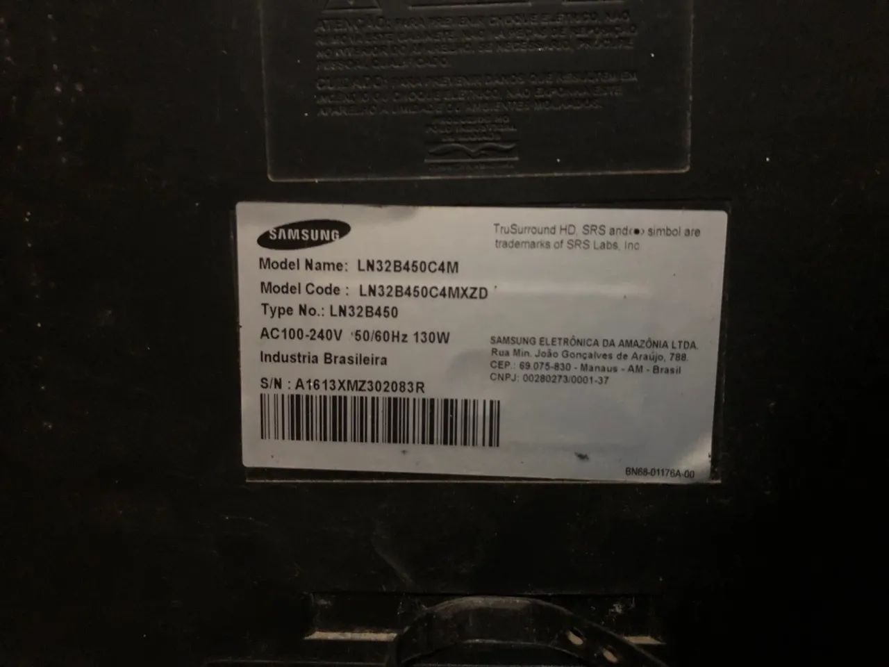 TV Samsung 32 polegadas com defeito na tela - Foto 3