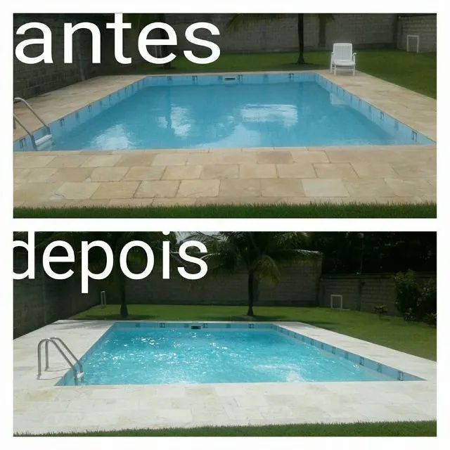 Recupero a beleza da sua Pedra de Piscina. 