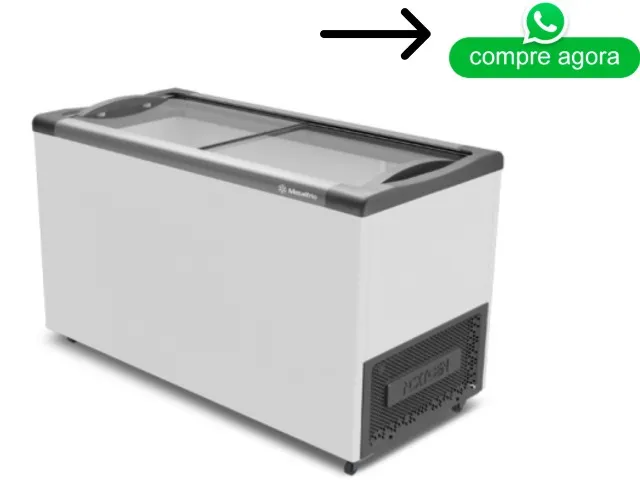 Freezer Horizontal Metalfrio 388 Litros Tampa De Vidro