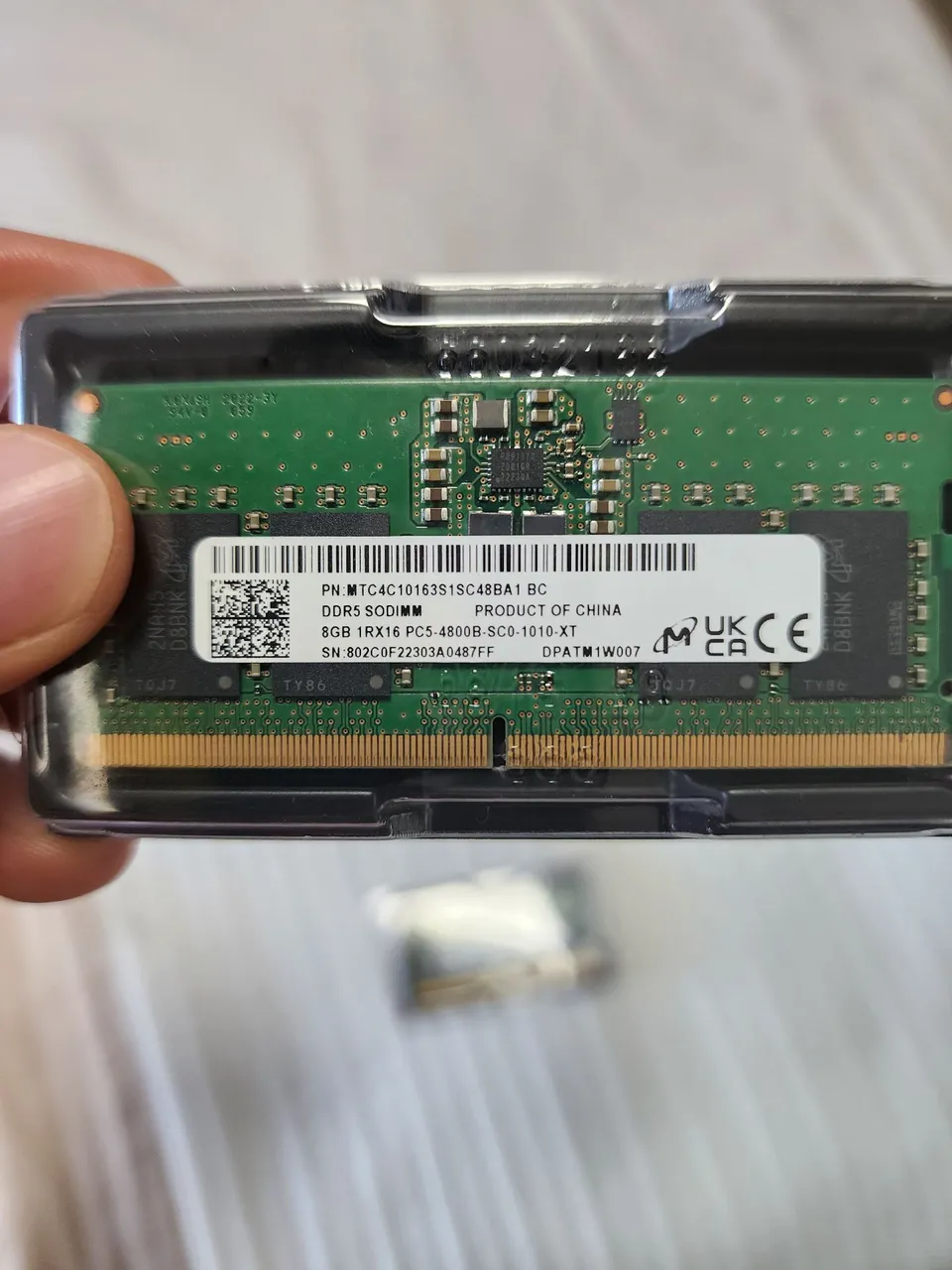 Memória RAM DDR5 16gb(2x8GB) 4800 MHZ SODIMM PARA NOTEBOOKM