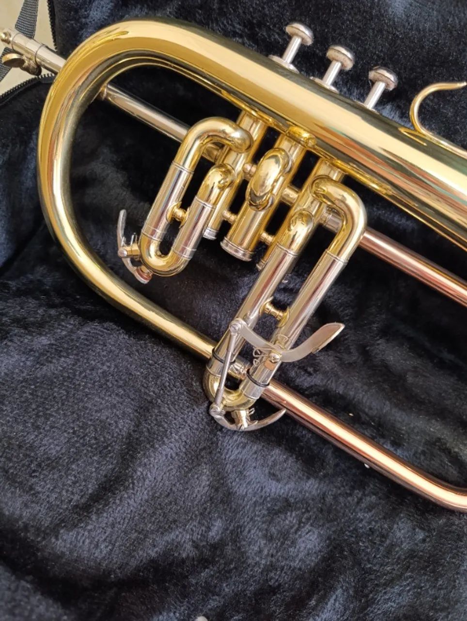 Flugelhorn Schieffer Sib - Laqueado - Aceito trocas - Parcelo 18x - Foto 3