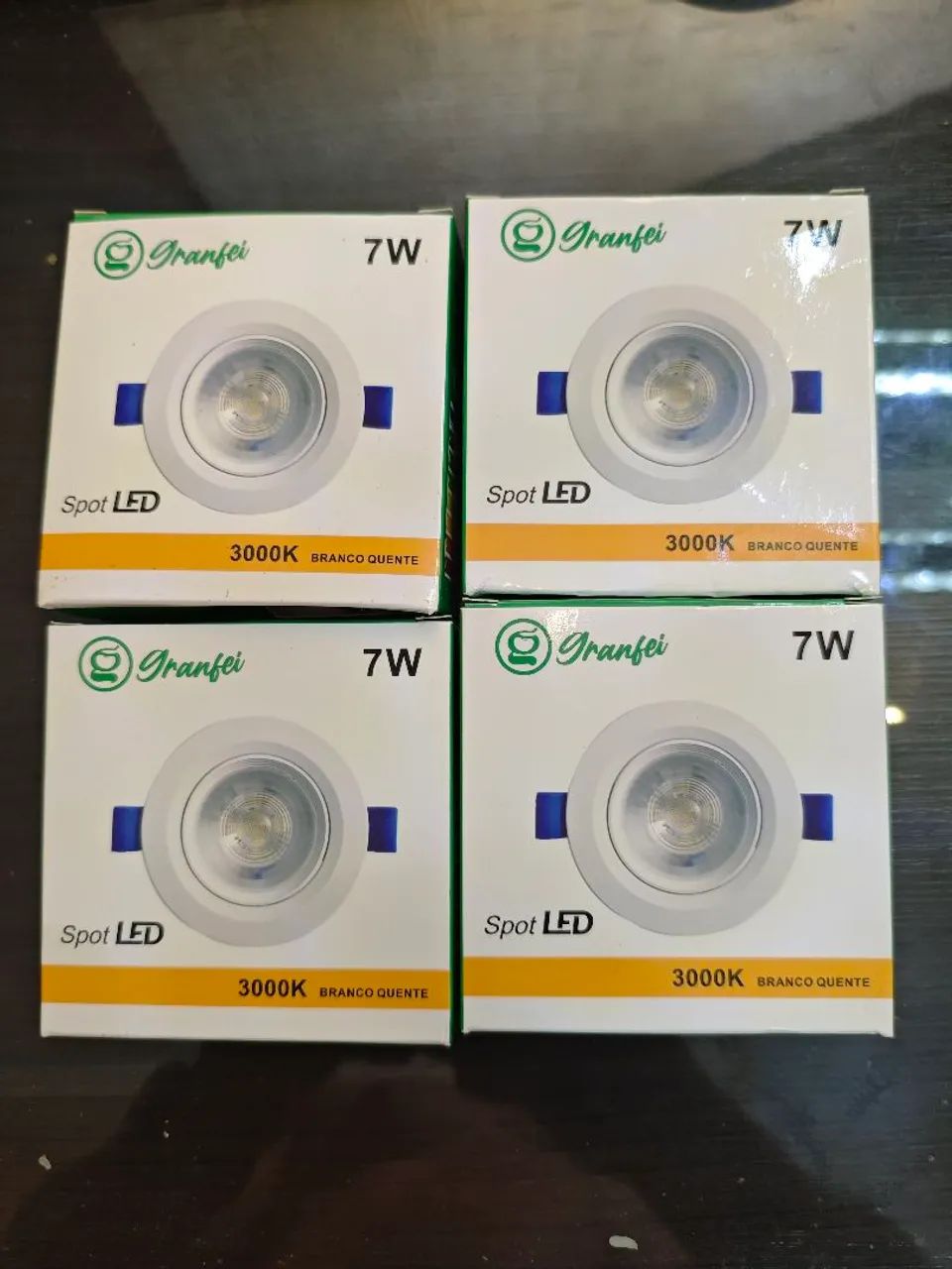 Kit 4 Spot LED 7W 3000K Branco Quente - Foto 3