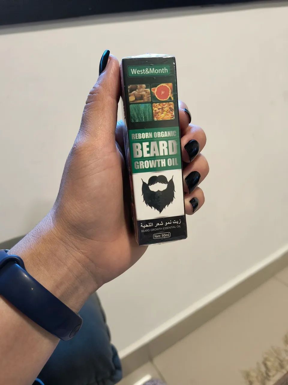 Óleo Orgânico para Crescimento de Barba - West&Month