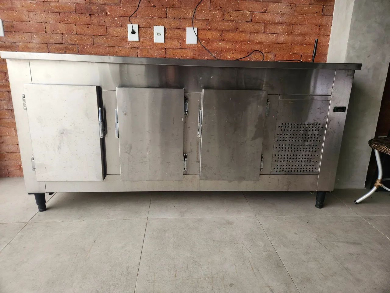 Balcão Refrigerado de Aço Inox para Comércio