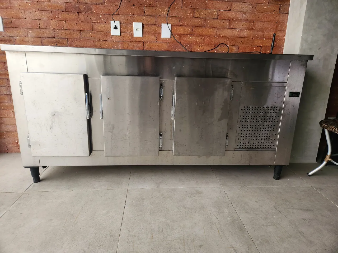 Balcão Refrigerado de Aço Inox para Comércio