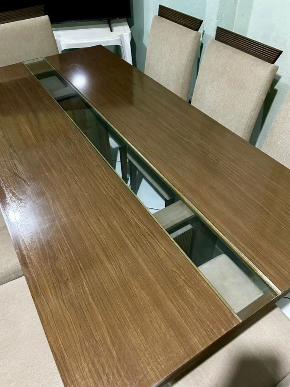 Mesa de Jantar com 8 Cadeiras 64842034629635123