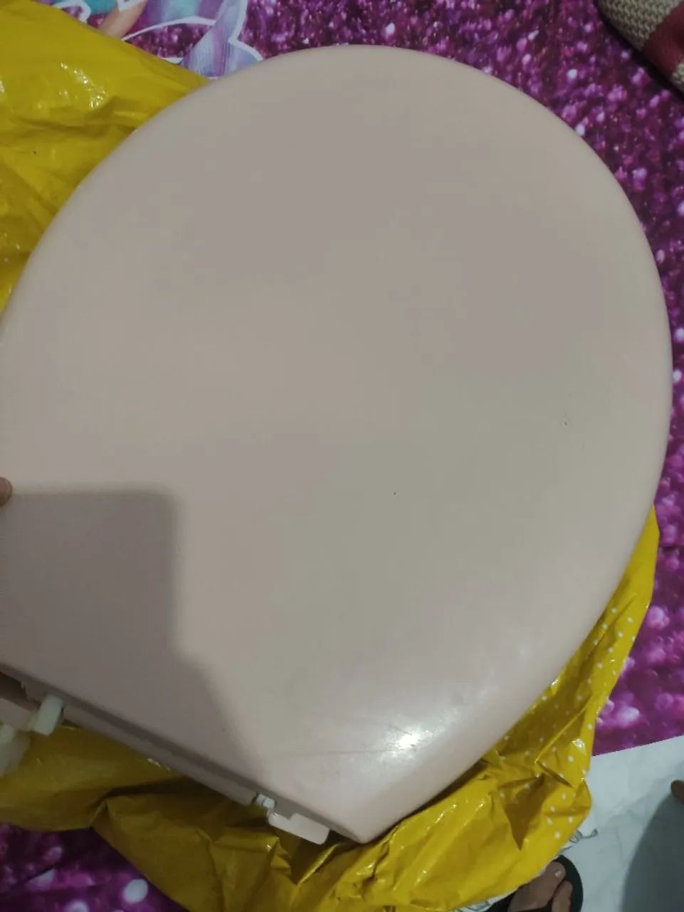 Assento sanitário oval astra rosa - Foto 4