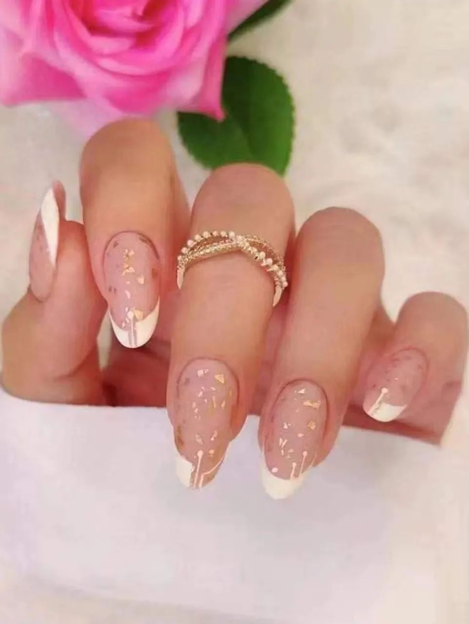 24 Peças de Unhas Postiças + Cola Transparente + Lixa de Unha - Foto 5