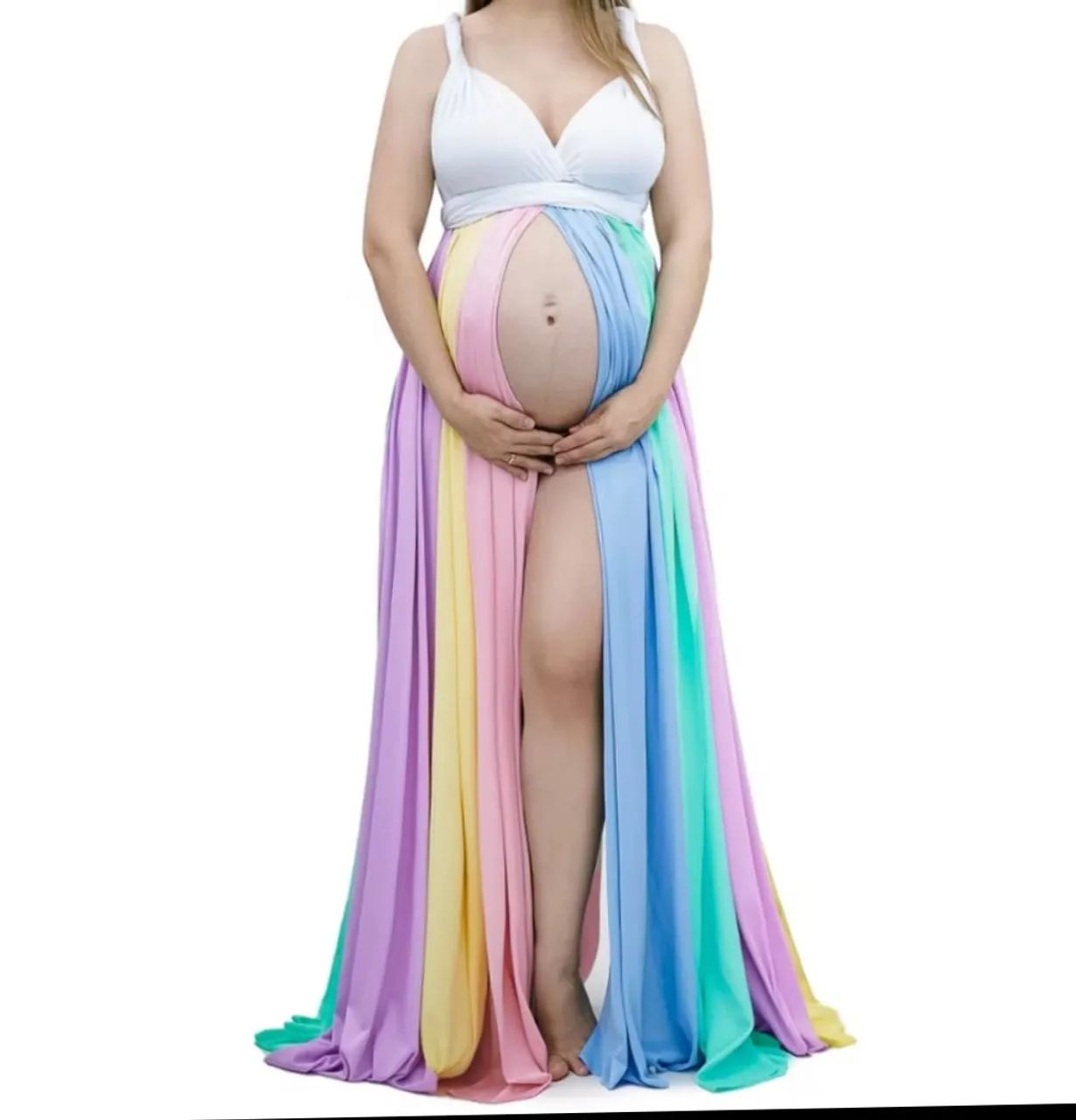 Vestido Gestante Rainbow - Foto 2