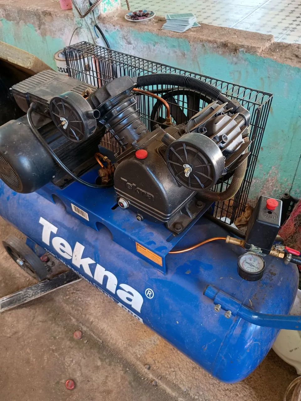 Compressor de ar Tekna 3HP 100L 15 pés  - Foto 4