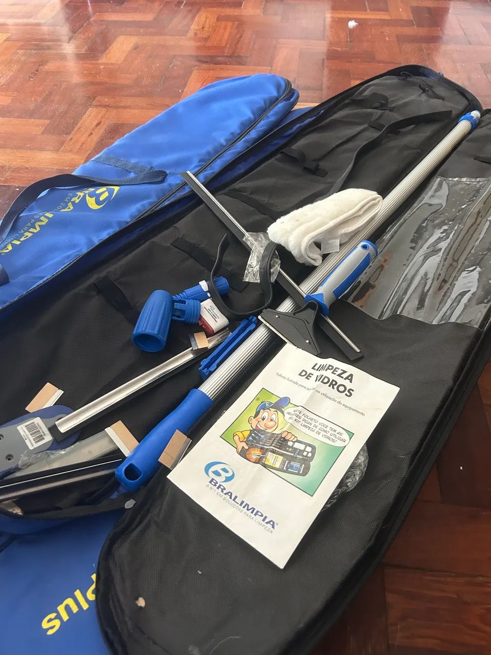 Kit limpador de vidro profissional Bralimpia