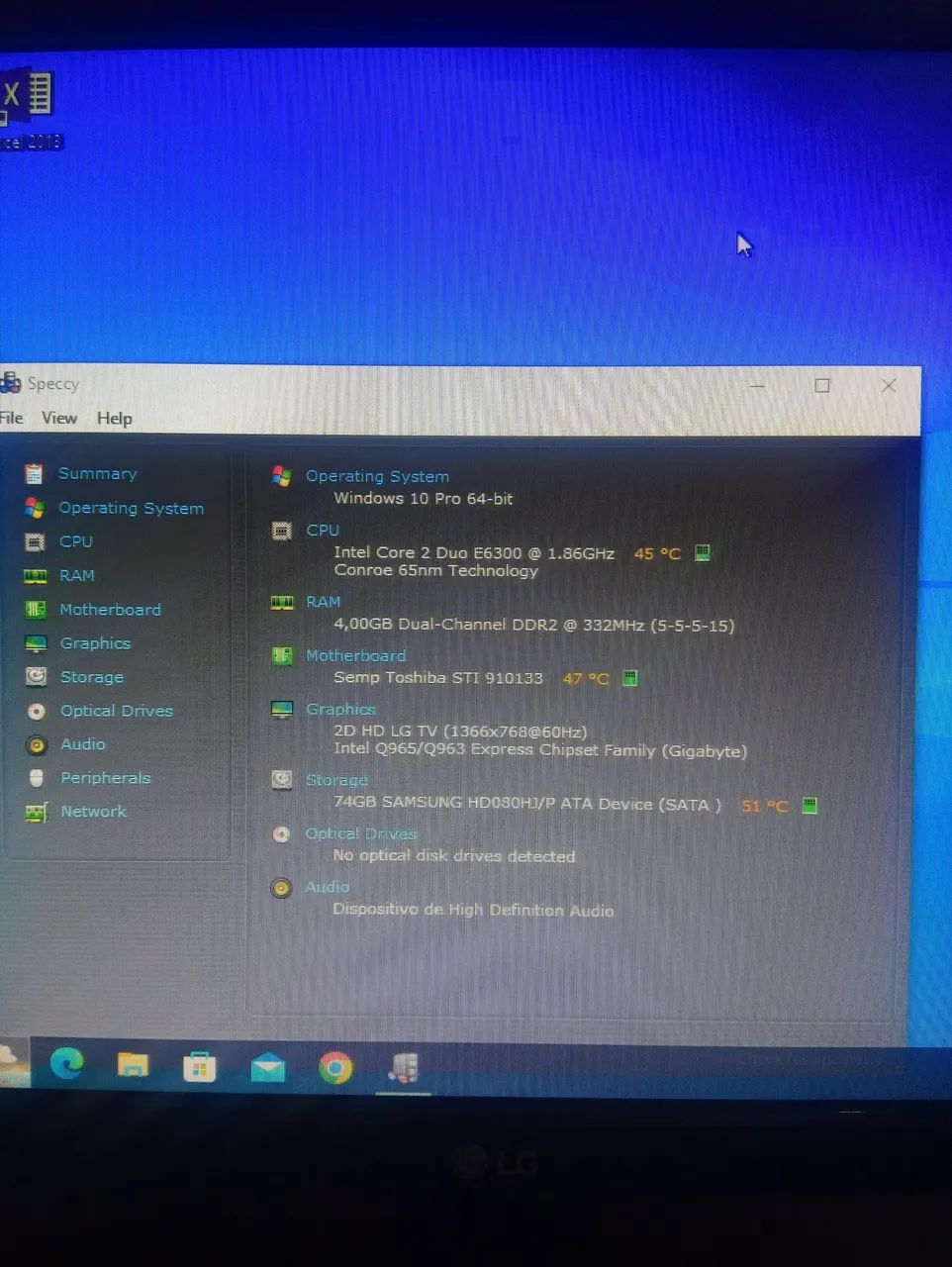 Computador Completo, teclado e mouse Exbom, monitor TV 19",  - Foto 3