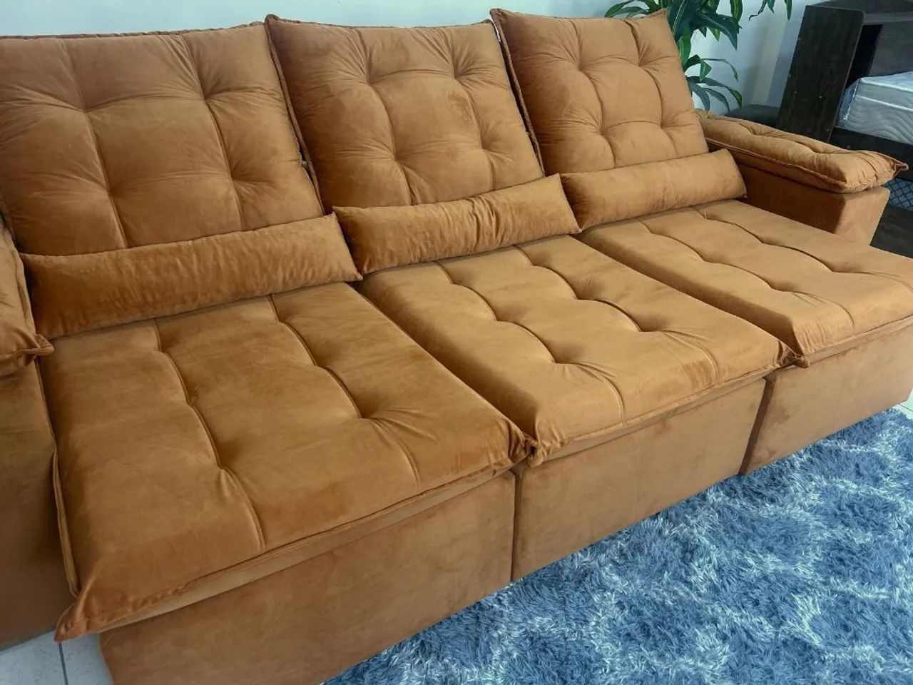 RECLINING EXTENDABLE SOFA 270 WIDTH THREE MODULES SUPER COMFORT!! 727LO965579523729282122