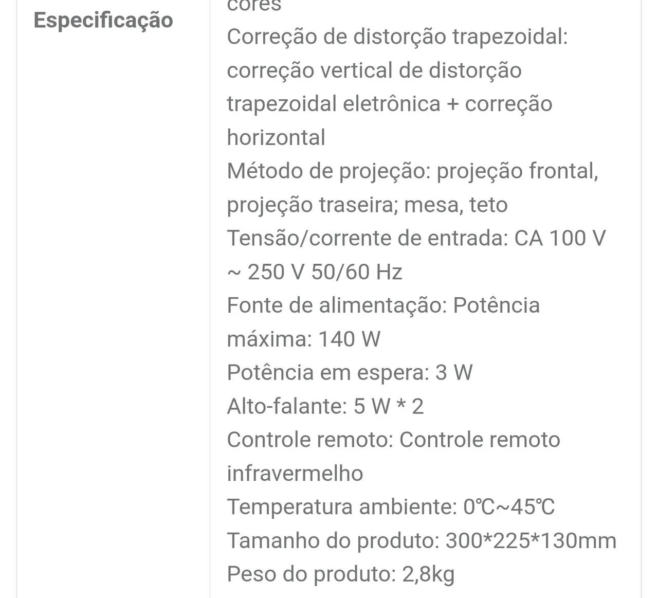 Projetor Full HD 1080P 6000 Lumens com Tela de Projeção - Foto 4