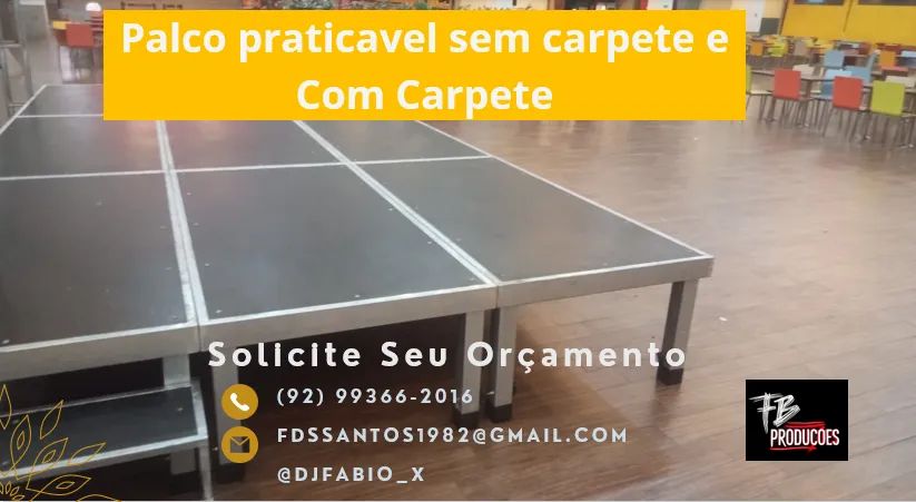 Palco Praticável Regulável 