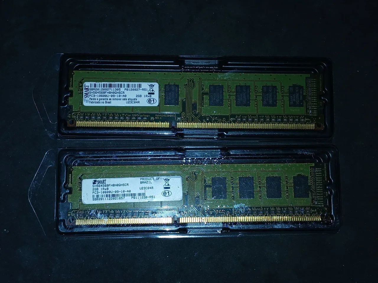 Memórias RAM 1333MHz 2x 2gb