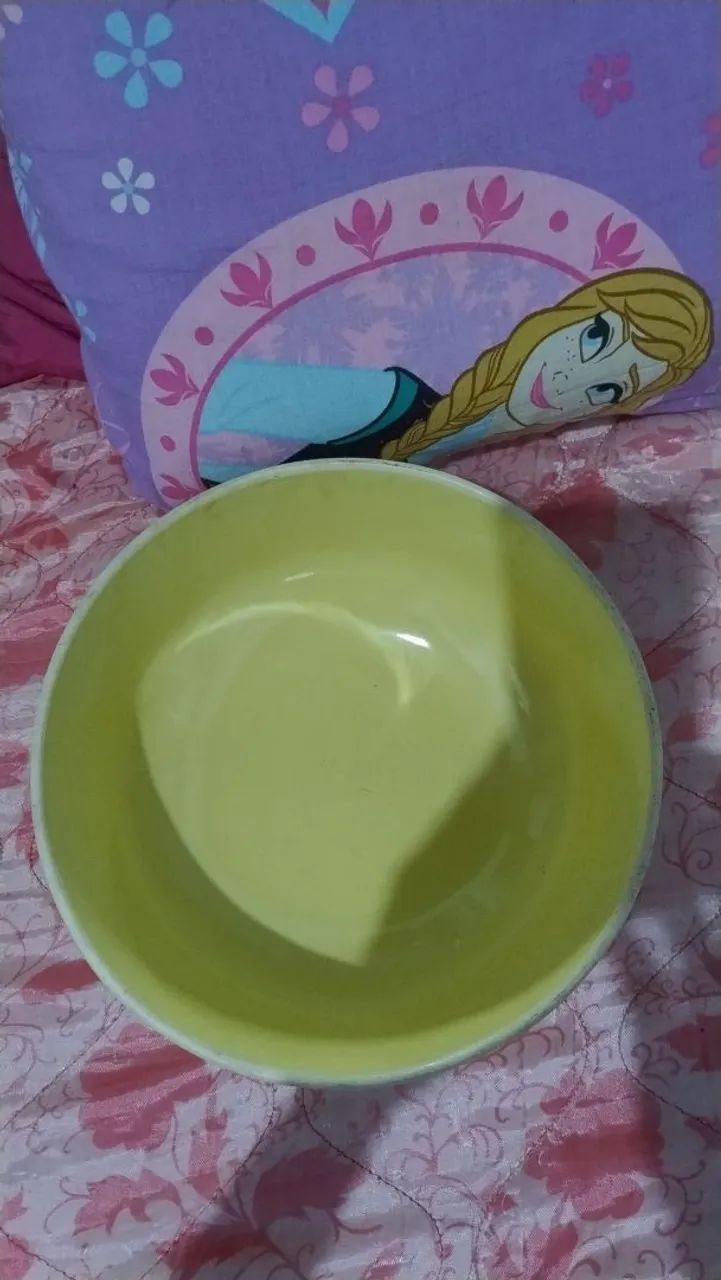 Tigela em porcelana amarela VINTAGE  - Foto 4