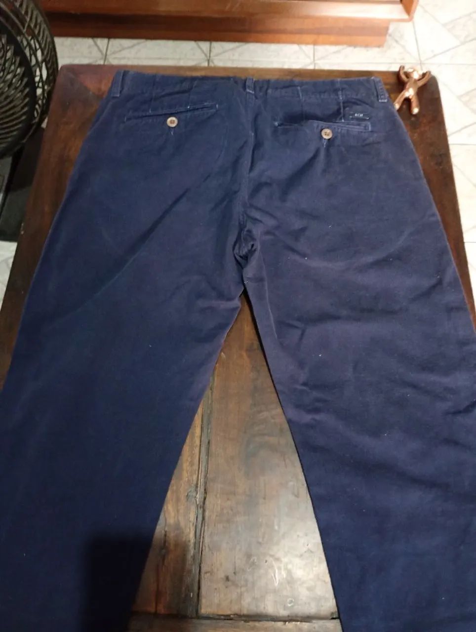 Calça Masculina Azul Marinho Richards 44 - Foto 5
