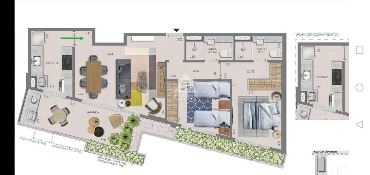 2 quartos, suíte, vaga, Botafogo - Foto 2