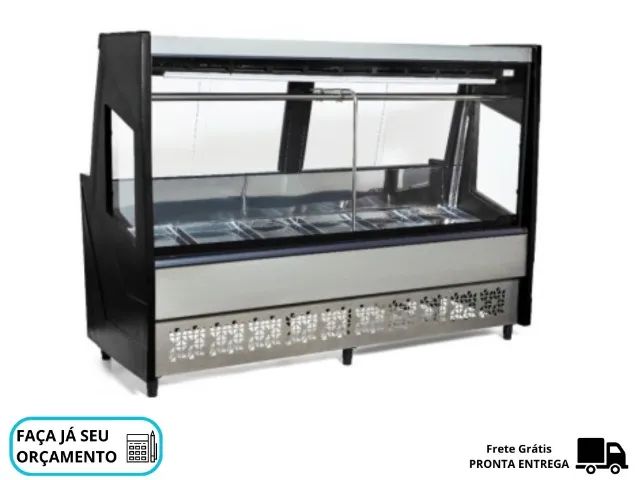 Balcão de Carnes 2M Preto Polar 127v