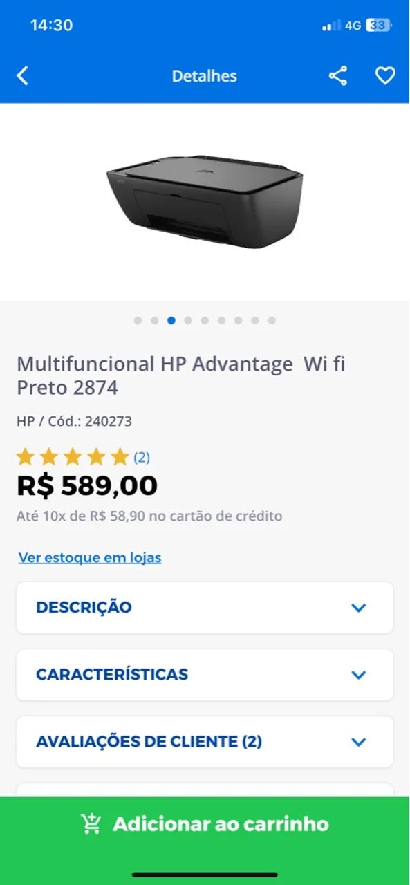 Impressora nova mesmo ainda não fez um mês * - Foto 2