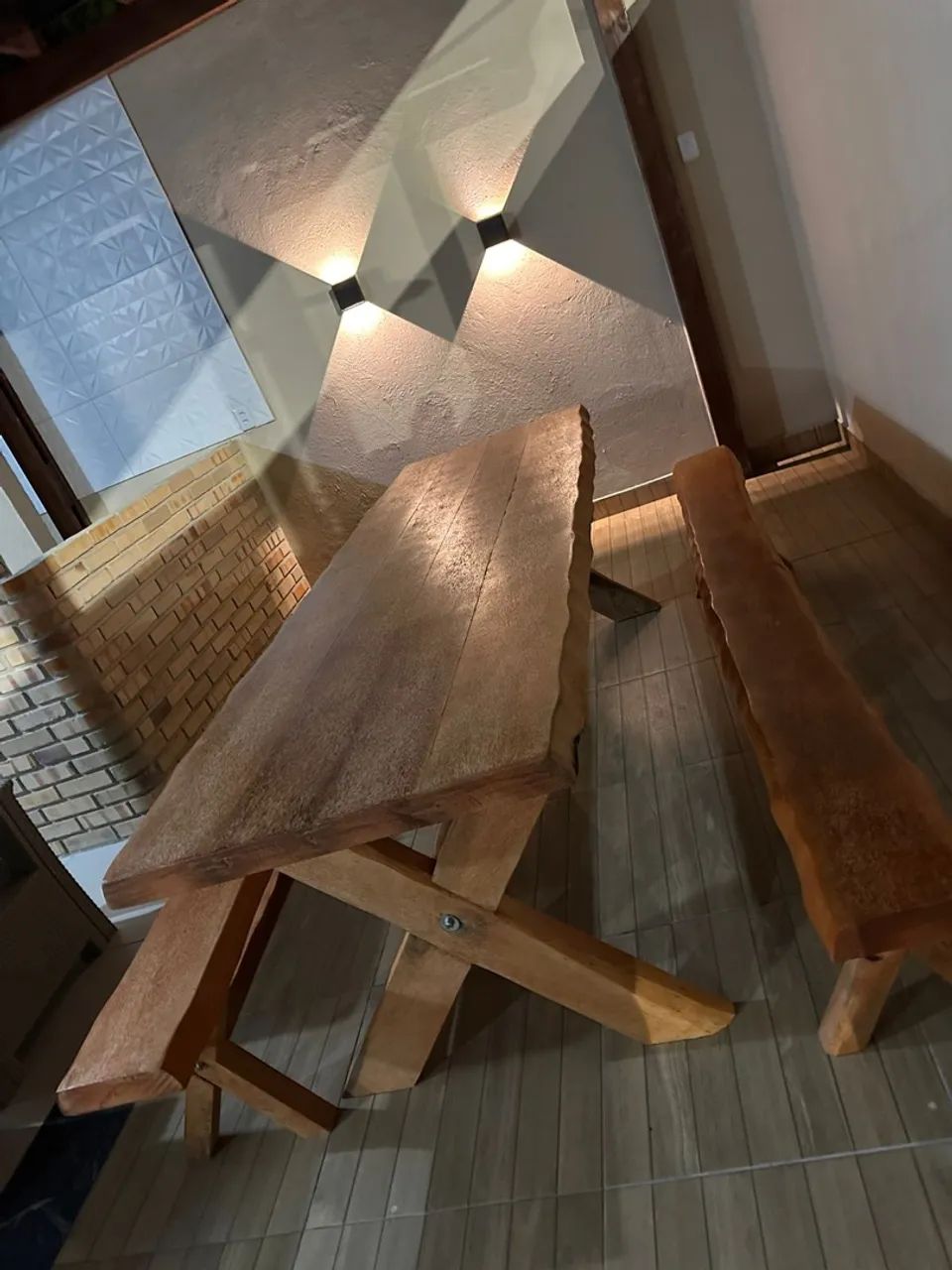 Mesa de madeira rústica para diversos ambientes - Foto 2