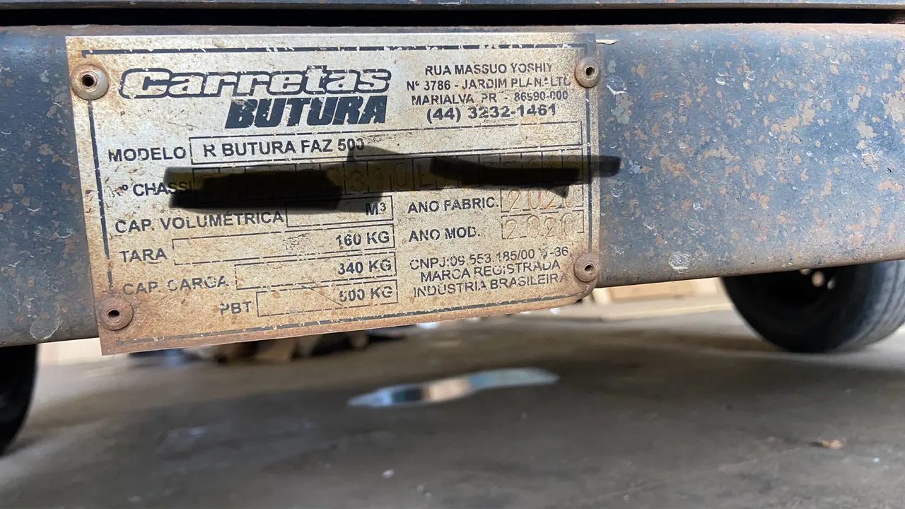 Carretinha reboque 2,46 x 1,60 documentada  - Foto 4