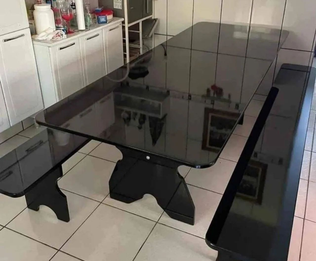 Conjunto de mesa pedra de ardósia  - Foto 3