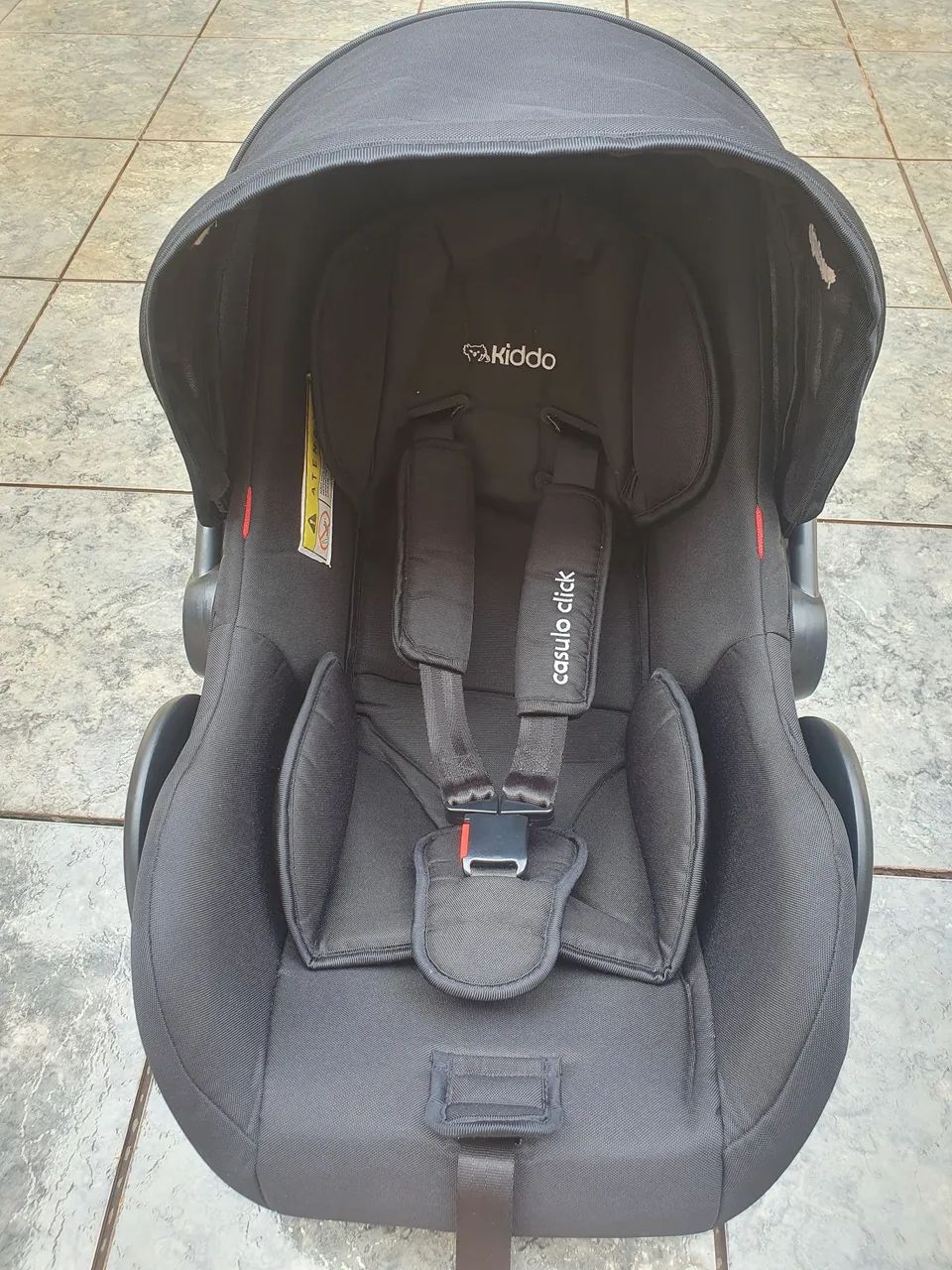 Cadeirinha de Bebê Conforto Kiddo - Preta - Foto 3